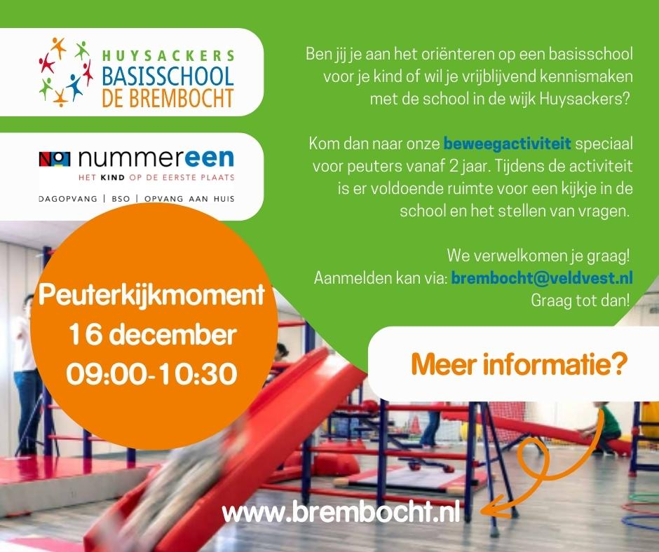 Peuterkijkmoment De Brembocht | Huysackers